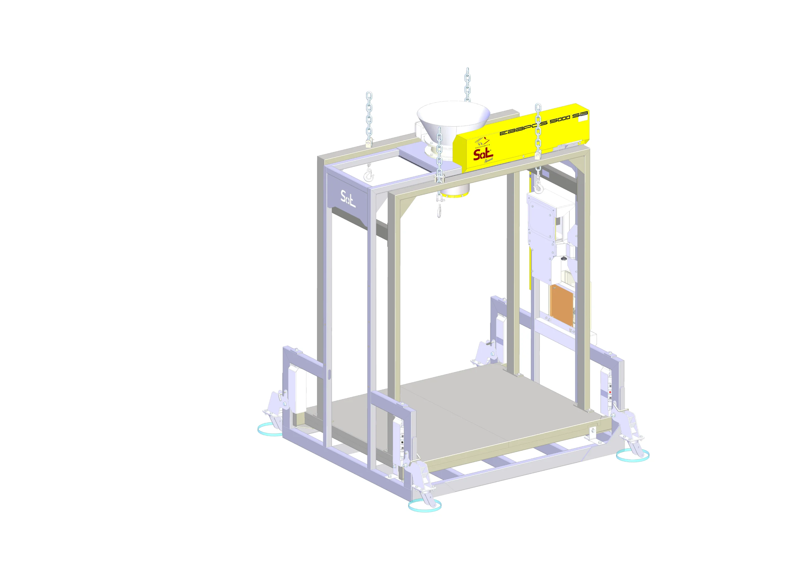 Ensacadeira Eletrônica de BIG BAG - Pesagem Direta em Solo com Rodizios (2)